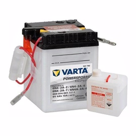 MC 004014 Varta Batteri 6 volt 4 Ah (+pol till vänster)